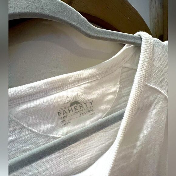 Faherty cotton mens t-shirt 100 cotton size XXL - Picture 4 of 9